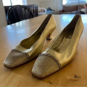 Rene Mancini Gold Heels